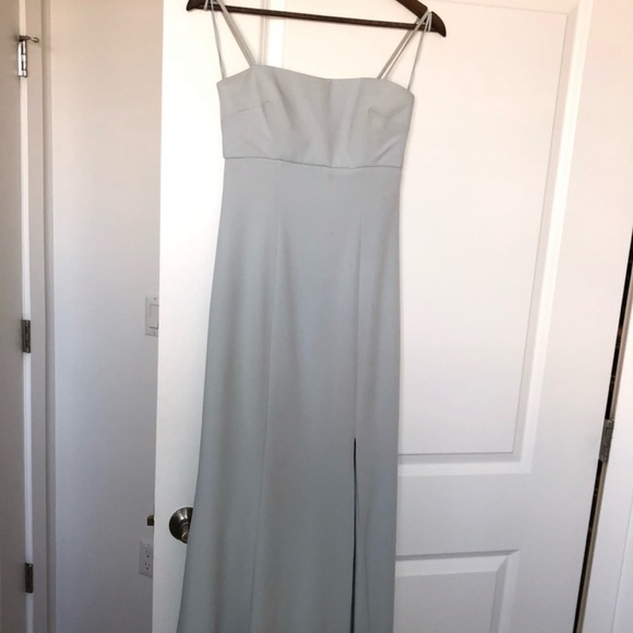 Amsale Bray Bridesmaid Dress - Color: Ice - Picture 4 of 7